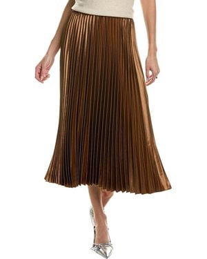 Anne Klein Pleated Skirt - Brown