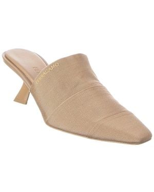 Ferragamo Algedi Grosgrain Mule - Natural
