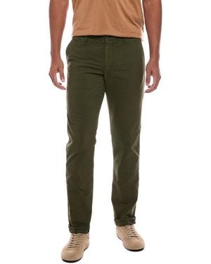 Slowear Flat Front Regular Fit Pant - Green