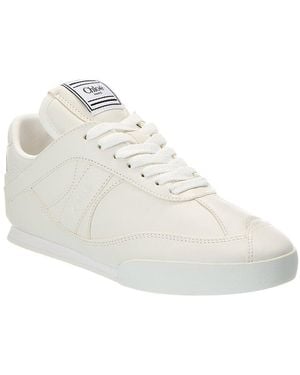 Chloé Kick Leather Trainer - White