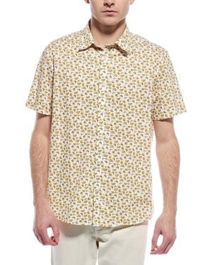 Slate & Stone Printed Poplin Shirt - Natural
