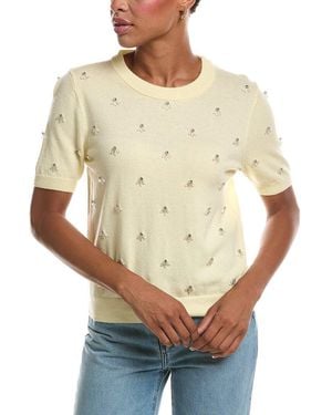 MILLY Rosalyn Knit Top - Blue