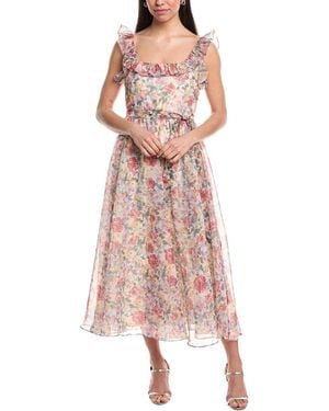 Mikael Aghal Midi Dress - Pink