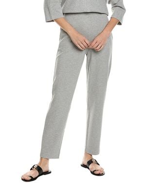 St. John Soft Pinstripe Pant - Gray