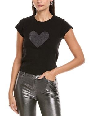 Zadig & Voltaire Skinny Heart T-Shirt - Black