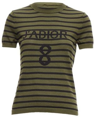 Dior Silk Knitted Top, Size Fr (Authentic Pre-Loved) - Green