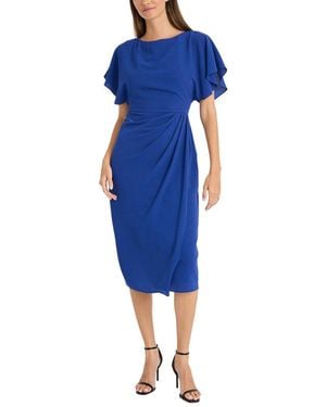 Maggy London Midi Dress - Blue