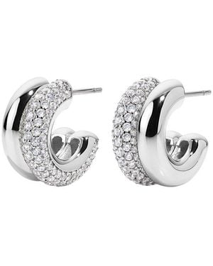 Electric Picks Tribeca Plated Huggie Earrings - Metallic