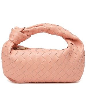 Tiffany & Fred Paris Woven Leather Pouch - Pink
