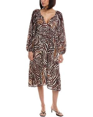 Tommy Bahama Zen Zebra Midi Dress - Red