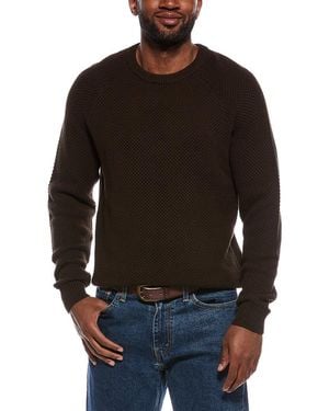 The Normal Brand Moss Stitch Crewneck Jumper - Black