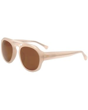 Linda Farrow Dries Van Noten By Linda Farrow Dvn58 49Mm Sunglasses - White