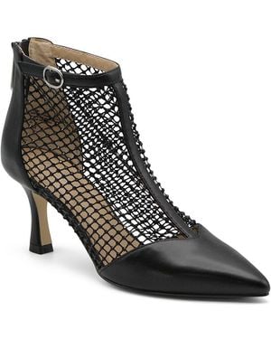 Charles David Yarn Leather Boot - Black