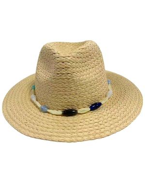 Nicole Miller Straw Panama Hat - Natural
