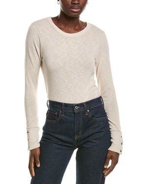 Michael Stars Freja Ruched Top - White