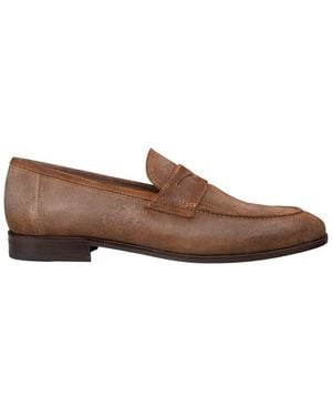 Mezlan Caro Suede Penny Loafer - Brown