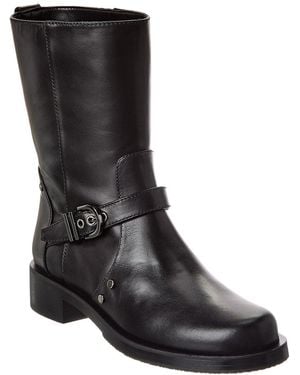 Stuart Weitzman Maverick Leather Bootie - Black