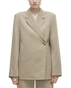 Adam Lippes Harrison Wool-Blend Jacket - Natural