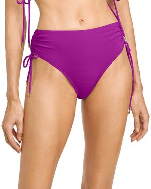 Robin Piccone Aubrey High Waist Bottom - Purple