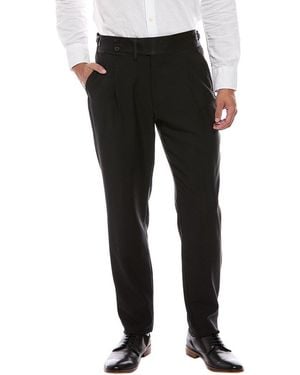 Isaia Wool & Mohair-Blend Pant - Black