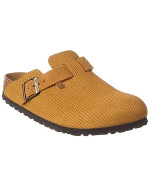 Birkenstock Boston Narrow Suede Clog - Brown