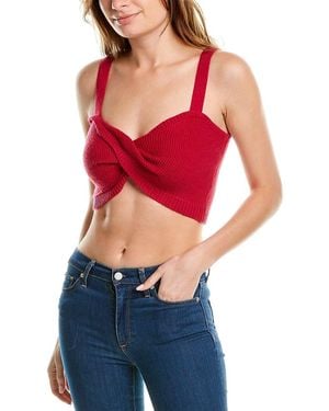 AMUR Sleeveless Adelina Twist Top - Red