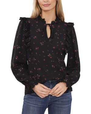 Cece Ruffle Blouse - Black