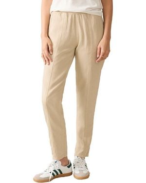 Faherty Arlie Linen-Blend Pant - Natural