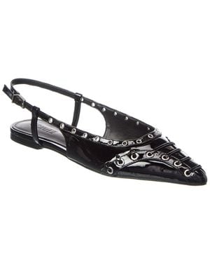 SCHUTZ SHOES Ruth Flat Patent Flat - Black