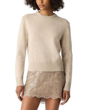 Toccin Jenny Classic Crewneck Wool & Cashmere-Blend Jumper - Natural