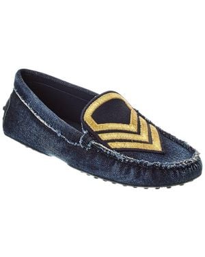 Tod's Gommini Denim Loafer - Blue