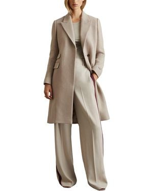 Reiss Louis Wool-Blend Coat - Natural