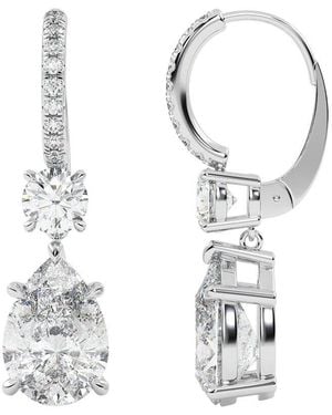 VOWE 14K 9.00 Ct. Tw. Lab-Grown Diamond Earrings - White