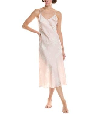 NATORI EDIT Lily Printed Satin Icon Gown - Pink