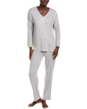 Natori 2Pc Oasis Pyjama Set - Grey