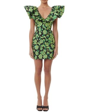 Alma King Mini Dress - Green