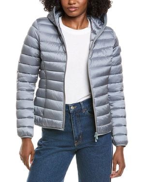 Save The Duck Olly Basic Hooded Basic Jacket - Blue