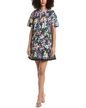 3.1 Phillip Lim Flowerworks Twist Short Dress - Blue