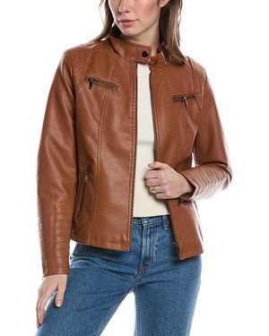 RENE LION Moto Jacket - Brown