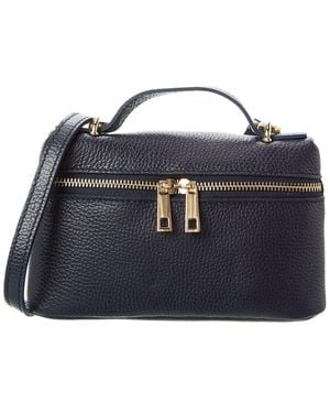 Persaman New York Livia Leather Crossbody - Blue