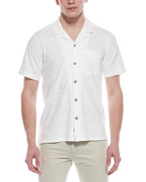 Faherty Cabana Towel Terry Shirt - White