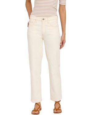 Faherty Organic Cotton Denim Slim Straight Ankle - Natural