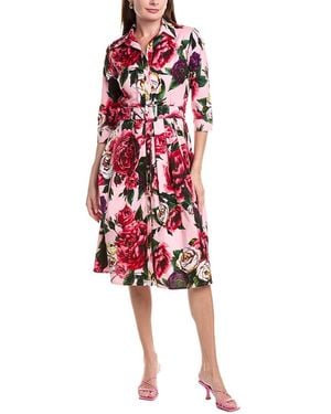 Samantha Sung Audrey #1 Shirtdress - Red