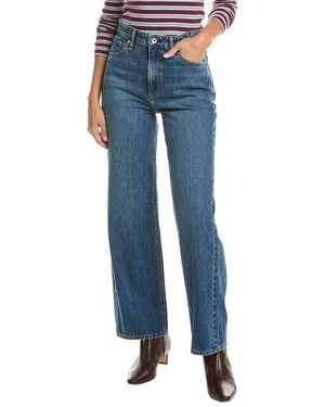 Rag & Bone Lori High-Rise Full Length Wide Leg Pant - Blue
