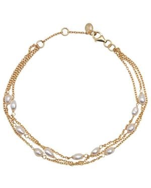 Argento Vivo Silver Pearl Bracelet - Metallic