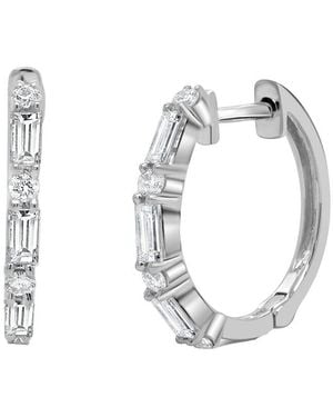 Sabrina Designs 14K 0.36 Ct. Tw. Diamond Huggie Earring - White