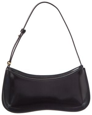 Jacquemus Bisou Leather Hobo Bag - Black