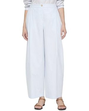 Lafayette 148 New York Cooper Pleat Front Pant - White