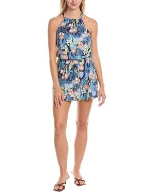 Tori Richard Friends & Anemones Prudence Romper - Blue