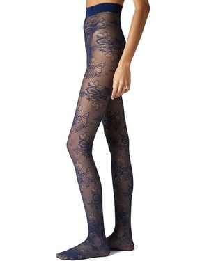 Stems Margaux Rose Sheer Tight - Blue